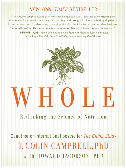 Title details for Whole by T. Colin Campbell - Wait list